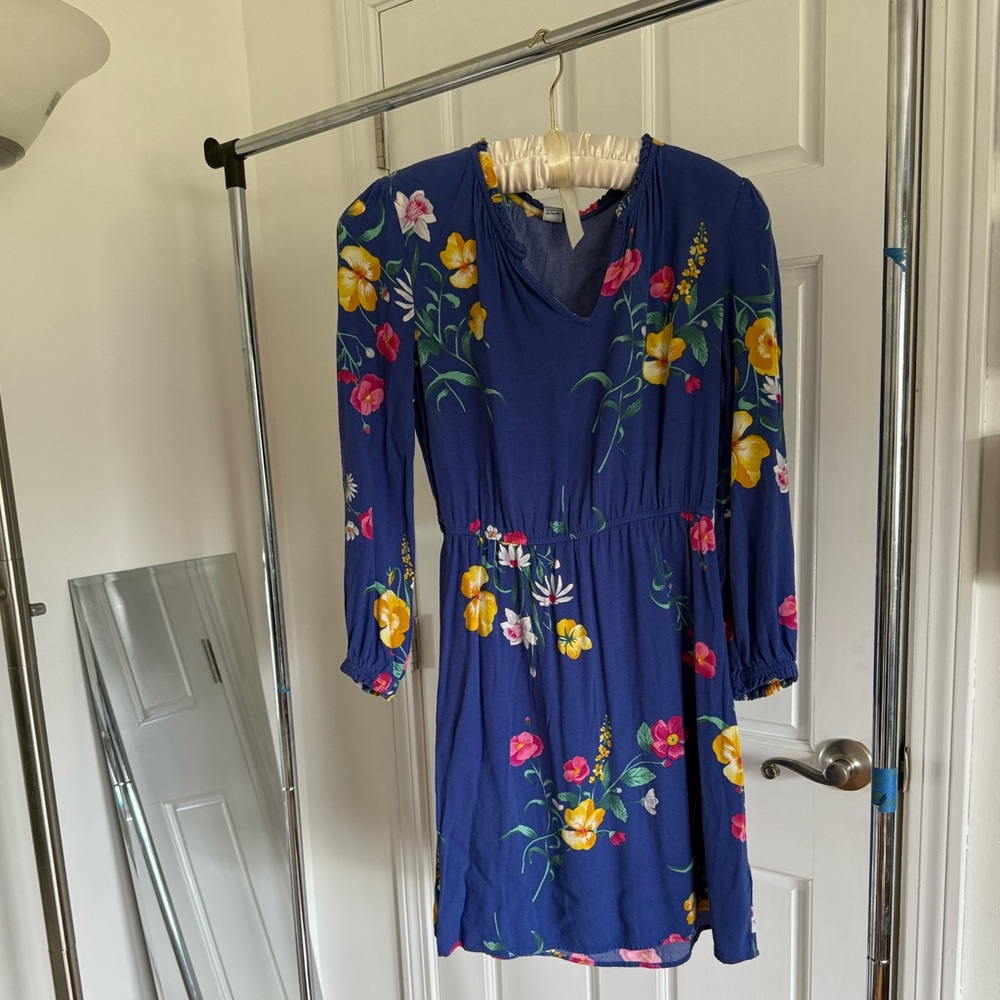Old Navy Blue Floral Dress